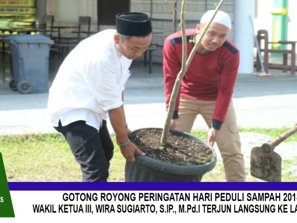 Peringati Hari Peduli Sampah, Civitas Akademika STAIN Bengkalis Gelar Aksi Goyong