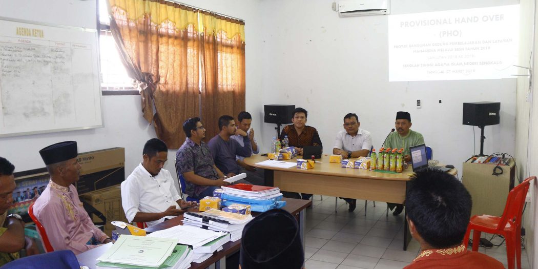 Provosional Hand Over (PHO) Proyek Bangunan Gedung Pembelajaran dan Layanan Mahasiswa STAIN Bengkalis