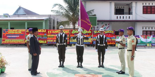 Upacara Serah Terima Jabatan Komandan Satuan & HUT ke-1 Resimen Mahasiswa Satuan 048/ Indra Tuah STAIN Bengkalis